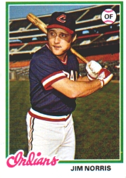 1978 Topps Baseball Cards      484     Jim Norris RC